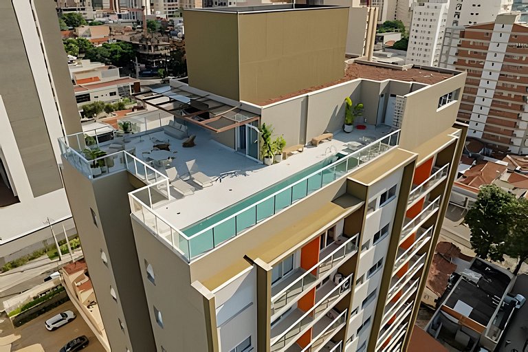 Moderno Luxo no Cambuí Academia, Piscina, Garagem
